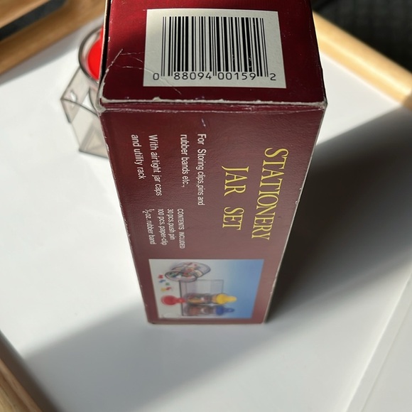 Vintage Hong Kong Desk Accessories Jar Set  1980s Stationery Storage - Picture 8 of 12